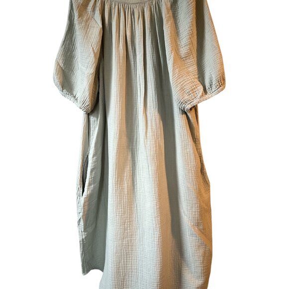 a n a Dress in seafoam green. Size XXL with buttons and pockets - Picture 2 of 4
